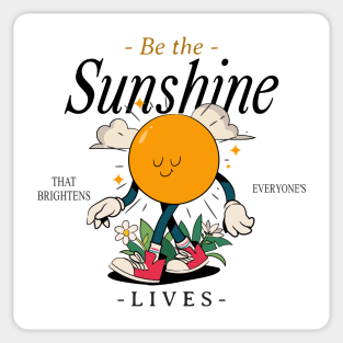 Sunshine Be Happy Positivity Sticker